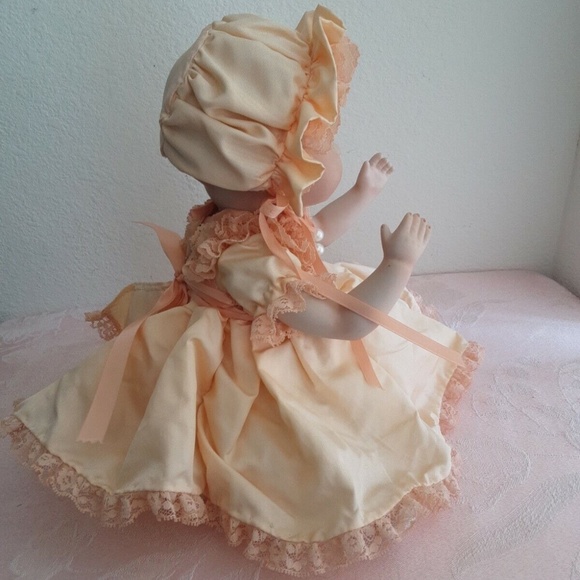 Reproduction AM Germany Artist Porcelain Doll Signed Full Body Jointed - Picture 5 of 14